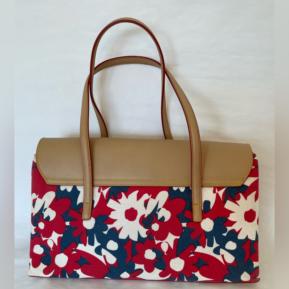 Tommy Hilfiger red, white, & blue floral bag - Picture 3 of 5
